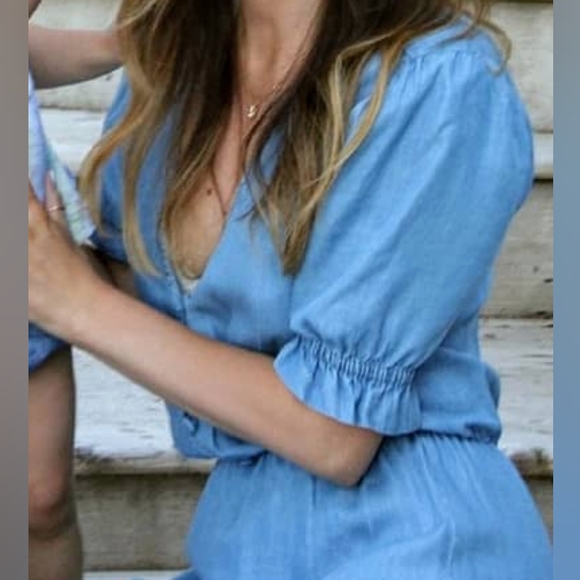 Zara Midi Chambray Dress - Picture 4 of 4